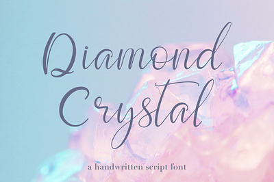 Diamond Crystal branding calligraphy design font handlettering handwritten illustration