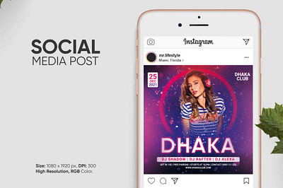 DJ Party Social Media Ads ads bashar billah branding facebook instagram social media