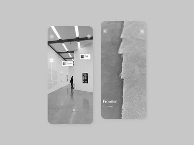 Gallery App UI: AR View / Photo Detail app app design ar ar view augmented reality clean detail gallery gallery app iphone iphone app minimal painting paintings photo detail photography typography typography ui