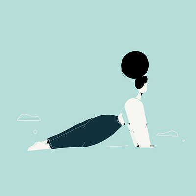 Yoga girl drawing illustration ilustracion procreate yoga