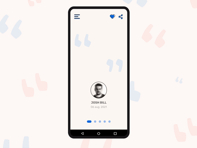 DailyUI_039_Testimonials app daily 100 challenge dailyui dailyui039 dailyuichallenge microinteraction testimonials ui uidesign webdesign