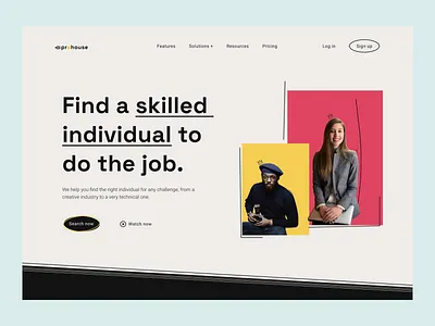 Design Exploration - Landing Page for Hiring Professionals design freelance hiring homepage landing landing page landingpage page professional ui web web site webdesign website