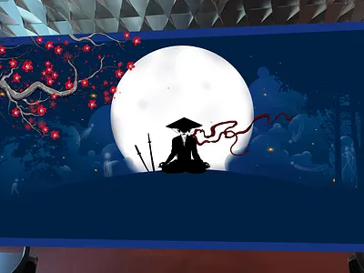 Jiro Sushi - Mural Design Concept #1 art color design graphic design illustration illustrator mural mural art mural design muralart muralist paint painting procreate street art