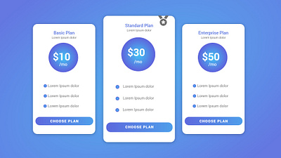 #DailyUI 030 Pricing adobe adobexd design graphic design pricing pricingplan pricingtable ui uiux ux web website