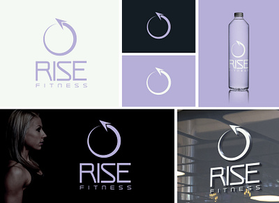 Rise Fitness Branding branding design graphic design logo logo design vector