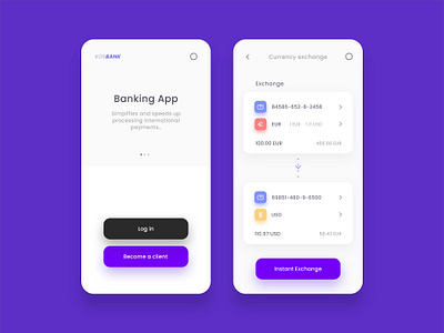 KOSBANK app mobile bank ui uiux user interface