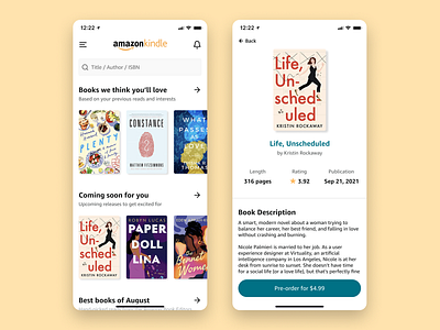 Daily UI 075—Pre-Order amazon book daily daily 075 daily ui daily ui 075 dailyui dailyuichallenge design figma interface kindle pre order pre order ui ui design web design