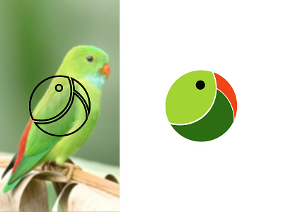 PARROT logo abstract animation bird branding design green identity illustration logo logo designer logo inspiration logotype love mark minimal monogram parrot simple symbol wings