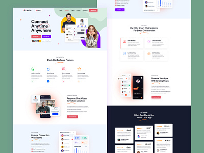 Chatbot Design Template agency chatbot clean creative design illustration landing page modern ui ux