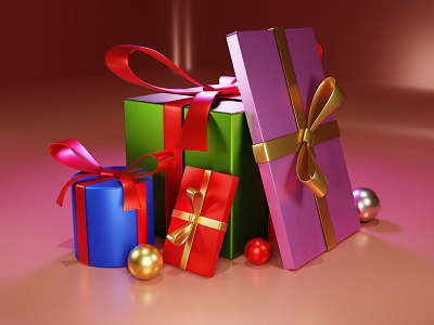 Gifts 3d 3dmodelling blender blendercommunity blenderrender design ui web