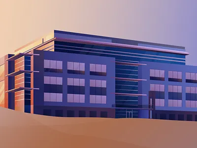 Company Headquarters building illustration illustrator scenery scenic vector