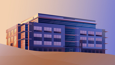 Company Headquarters building illustration illustrator scenery scenic vector