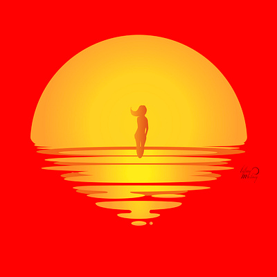 Into the sun character color contentcreation digital illustration illustration vector