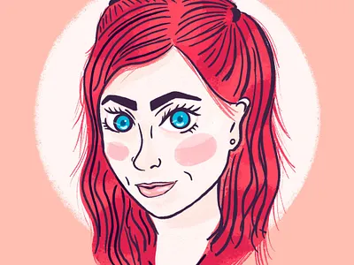 Self-Portrait art avatar cheerful design design flat graphic design illustration