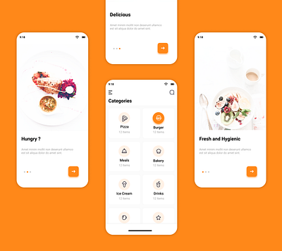 Food Delivery App app design ui