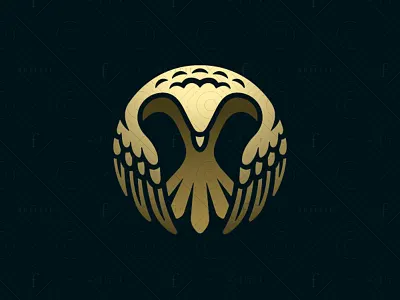 Eagle Embrace Logo attorney awakening branding core eagle embrace falcon for sale guardian hawk insurance justice law legal logo protector real estate realty security spherical