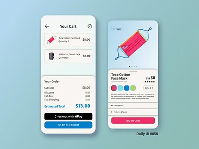 Daily UI #058 cart daily ui daily ui 058 dailyui dailyui058 dailyuichallenge shopping shopping cart