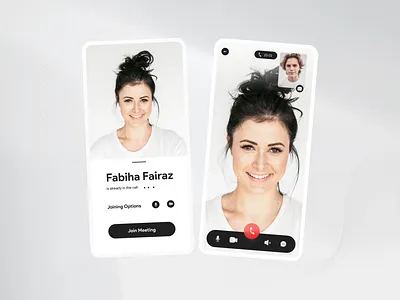Video Calling Mobile App appdesign appui appuidesign clickcollect design download flat free iosappdesign uiux video calling app