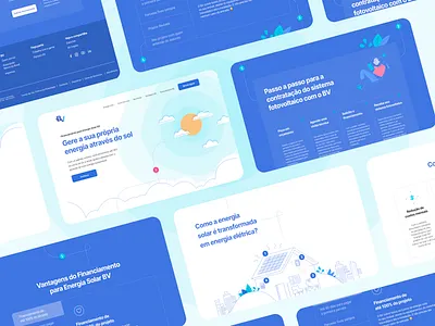 Solar energy | Landing Page art direction color concept creative design energy illustration landing page site solar ui ux web