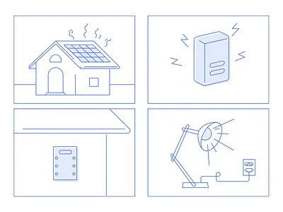 Infographic for a Solar System art direction concept design energy house illustration power print solar sun
