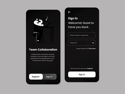 Team Sign in Screen app design graphic design illustration ui vector