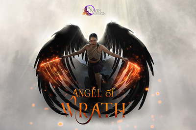 Angel of Wrath book cover design illustration photo composite typography