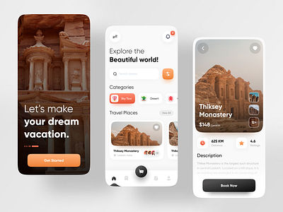 Travel App app ui app ui design booking app flight app hotel app imran ios app design minimal mobile app ui tourism app travel travel app travel booking ui design uiux design user experience