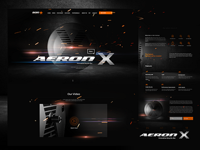 Aeron-x adobexd agency bicycle clean design dark design graphic design interface modern simple design ui ux web webdesign