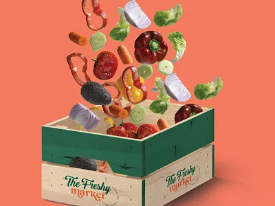 The Freshy Market - Branding brand brandidentity branding brandithstudio business card design communication design food fresh graphicdesign healthy logo méxico