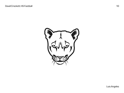 Logofolio Vol. Logo 10 bold branding cougar creative design design trend fierce football logo logofolio logos modern nfl organization sport sports strong team trend vector