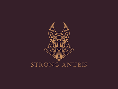 Strong Anubis logo design abstract anubis anubis art branding creative design illustration ilustrations logo logo design logo dribble modern typography ui vector