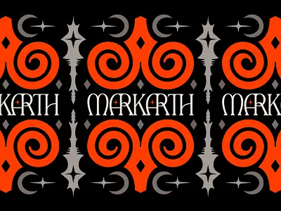 Markarth Skyrim Illustration card crescent moon diamonds elder scrolls gaming heraldry horns icon illustration markarth medieval moons nature ram sheep skull skyrim stars symbol