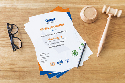 Certificate Design branding clean design flat typography ui