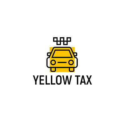 Logo with Yellow Car & Taxi Icon | Turbologo brand design branding car car service delivery design graphic design illustration logo logo design machine motor taxi taxi icon typography ui ux vector