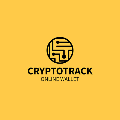 Cryptocurrency Logo with Microcircuit | Turbologo app bitcoin blockchain brand design branding card crypto cryptocurrency design digital finance graphic design illustration logo logo design microchip typography ui ux vector