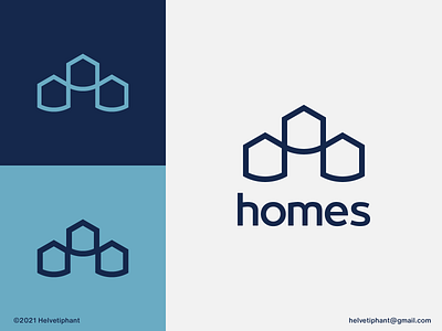 homes - logo concept abstract logo brand design branding connected homes creative logo custom logo group logo house logo icon investment logo logo logo design logo designer mark minimalist logo modern logo outline logo real estate logo rental security logo