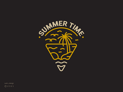 Summer Time logo brand branding design graphic design lineartlogo logo logoinspiration logomark minimal summer