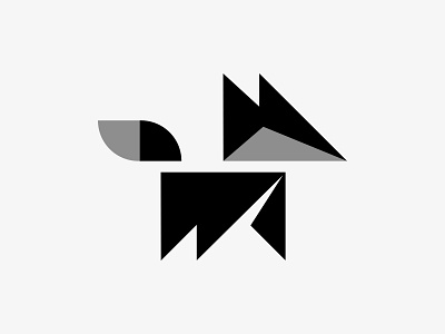 Fox animal app black and white branding character circle cute fire flame flow fox fur icon identity illustration logo mascot tail wild wolf