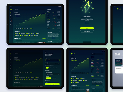 Cryptocurrency Ipad App bitcoin bitcoin wallet crypto app crypto exchange crypto wallet cryptocurrency app ethereum investment app ipad ipad app ipad os ui ux