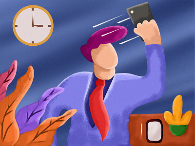 Selfie Moment Illustration design