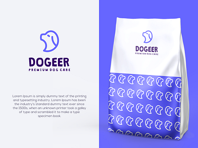 Dog Logo brand branding color design dog dog logo illustration logo package design pet care pet care logo prio hans typography vector