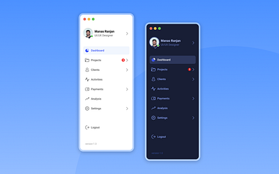 Sidebar Navigation Menu UI adobe xd dashboard sidebar menu figma design navigation bars navigation menu sidebar menu sidebar menu ui sidebar navigation sidebar navigation menu sketch app uiux user experience user interface