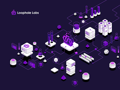 Loophole Labs KV animation design illustration kv logo tonik ui uiillustration