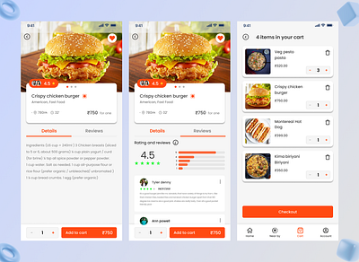 Food delivery app 3d animation branding daily ui design dribbble graphic design logo motion graphics product design ui uin design ux
