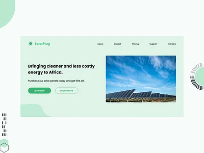Solarplug - Landing Page kenya landing page saas solar solar energy solarplug ui web