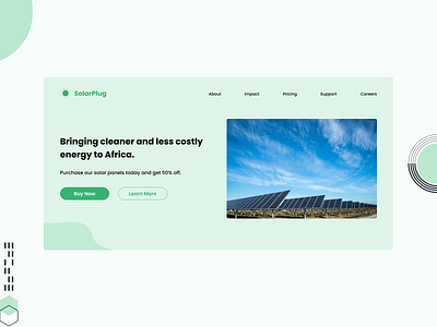Solarplug - Landing Page kenya landing page saas solar solar energy solarplug ui web