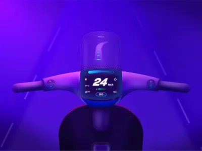 NEBULA bike HMI UI - made in Figma 3d ar bike figma figma illustration graphic design hmi illustration made in figma neon sci fi ui uiux vr