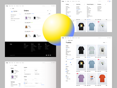 Cargo HTML templates 🛍 application cargo catalog craftwork css design digital ecommerce figma html illustration landing new photo shop store ui vector web website