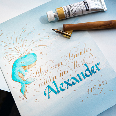 Birthcard calligraphy hand drawn hand lettering lettering typo typography