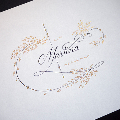 Martina calligraphy design hand drawn hand lettering lettering typo typography